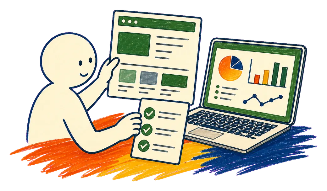 作って終わりにしないWebサイト制作の手描きイラスト