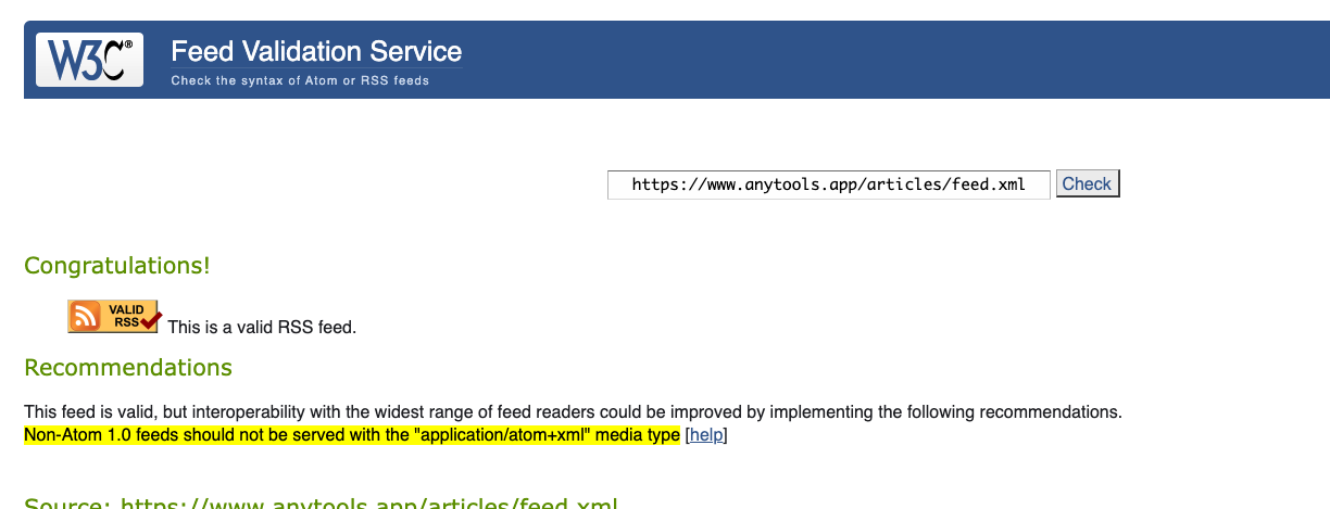 Congratulations, This is a valid RSS feed